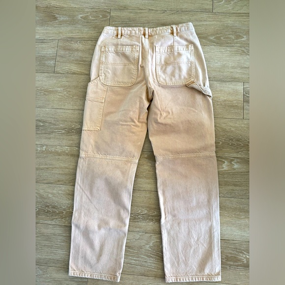 Free People Denim - Free people mid rise baggy cargo jeans.